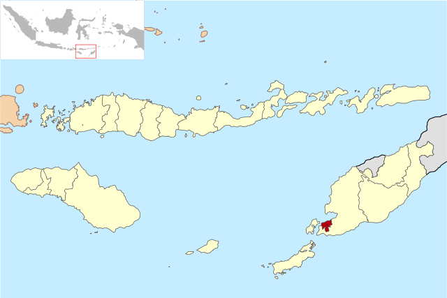 Peta lokasi Kutha Kupang