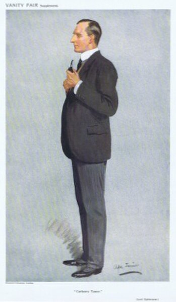Elphinstone as caricatured in Vanity Fair in May 1911.