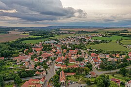 Blick auf Mellingen in Richtung Westen