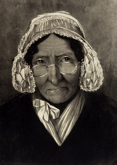 Photograph of Madame Tussaud, after a drawing attributed to Francis Tussaud