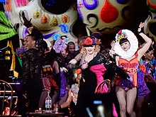 Madonna at the AccorHotels Arena (2015) Madonna - Rebel Heart Tour 2015 - Paris 2 (24036818281).jpg