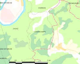 Mapa obce Landrichamps