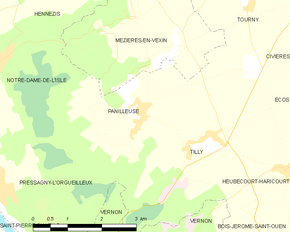 Poziția localității Panilleuse