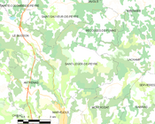 Saint-Léger-de-Peyre所在地圖 ê uī-tì