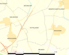 Poziția localității Rottelsheim