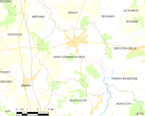 Poziția localității Saint-Germain-du-Bois
