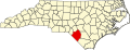 State map highlighting Robeson County