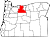 Map of Oregon highlighting Wasco County.svg