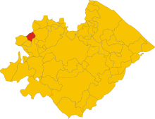 Localisation de Pietrarubbia