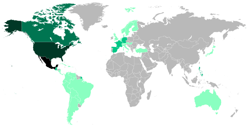 File:Map of the Mexican Diaspora in the World.svg