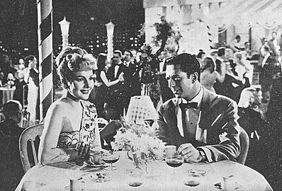 María Duval and Juan Carlos Thorry in Cita en las estrellas (1949), directed by Carlos Schlieper.