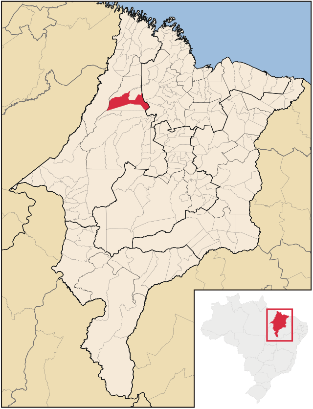 Localização de Zé Doca no Maranhão