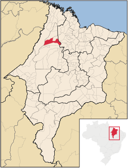 Localização de Zé Doca no Maranhão