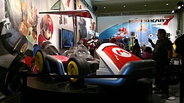 Modèle d'un kart de Mario Kart 7 au 2011 LA Auto Show, aux États-Unis.