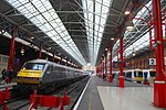 The trainshed at Marylebone station in 2012