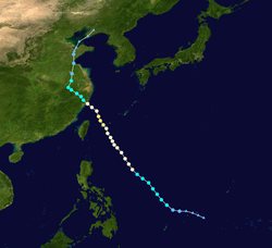 颱風麥莎的路徑圖