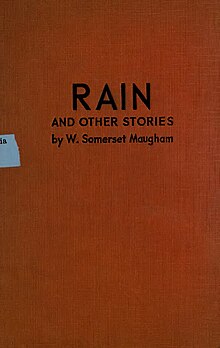 Cover of the collection Rain and other stories, New York, Grosset & Dunlap, 1921 Maugham - Rain and other Stories, 1921 - BEIC 2649401.jpg