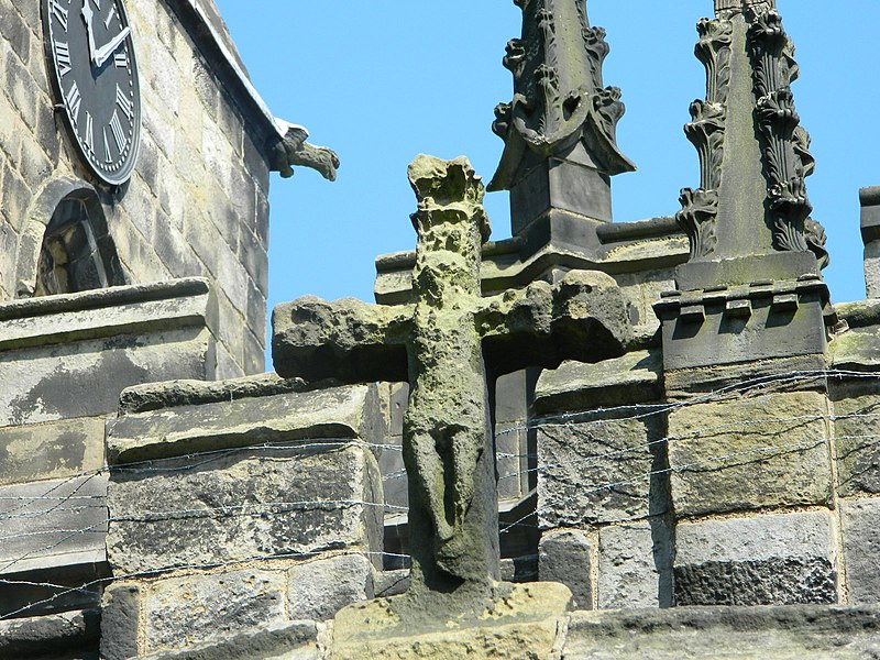 File:Medieval Crucifix, St Clements, Horsley, Derbyshire - geograph.org.uk - 2999604.jpg