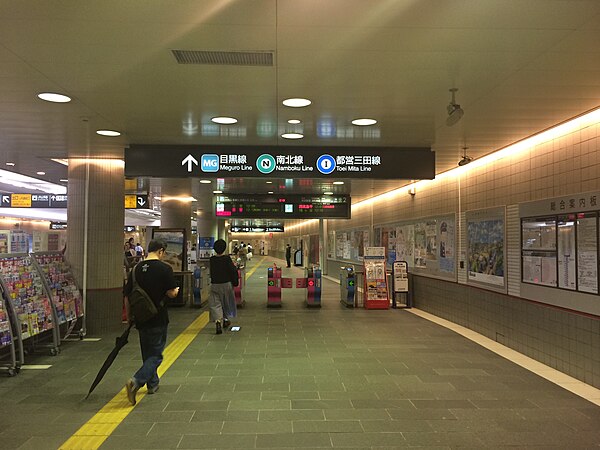 Tokyu/Tokyo Metro/Toei ticket gates, 2016