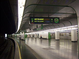<span class="mw-page-title-main">Meidling Hauptstraße station</span> Vienna U-Bahn station