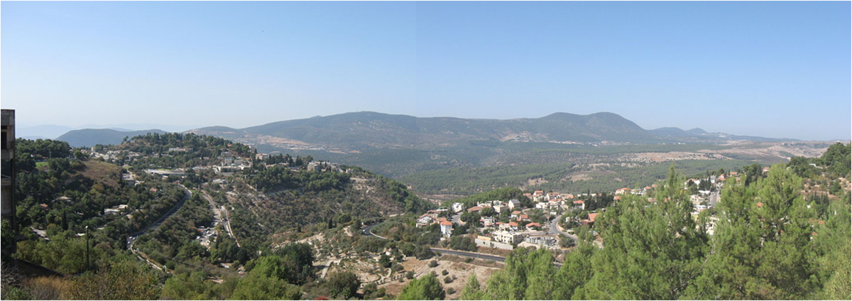 Widok na górę Meron z Safedu