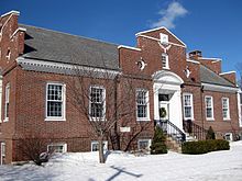 Millbury Public Library in the snow in 2008.