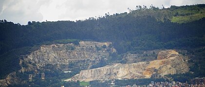 Mining activity in Usaquén