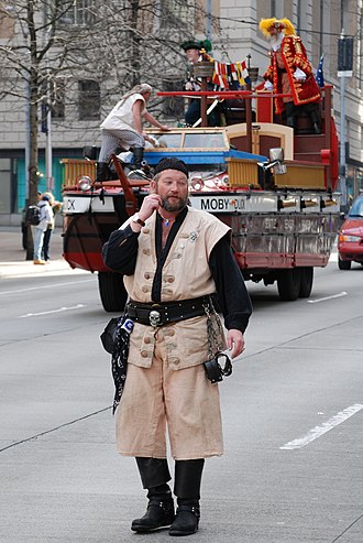 Seafair Pirates and their DUKW, Moby Duck MobyduckPirate.jpg