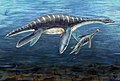 Mother and Juvenile Plesiosaur (3704449331).jpg