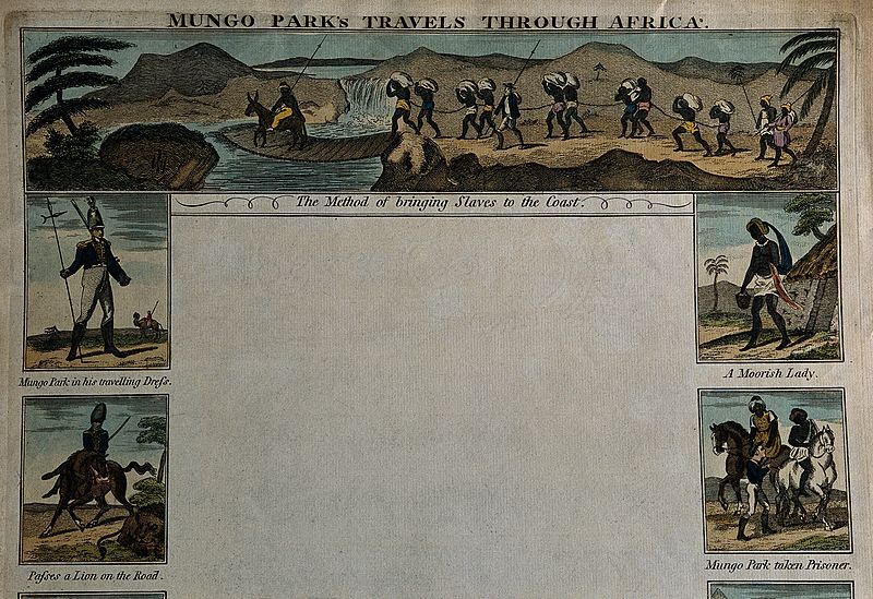 File:Mungo Park. Coloured line engraving (detail). Wellcome V0004488.jpg