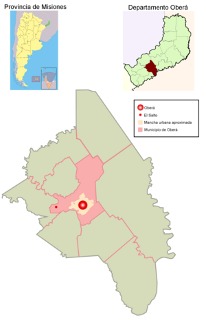 Oberá: Toponimia, Geografía, Historia