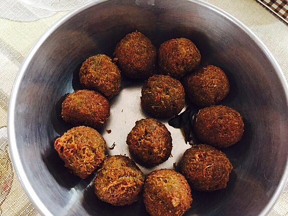 Mutton meatballs in India