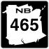 Route 465 Schild