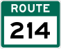 Route 214 shield