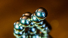 "Bucky Ball" toy neodymium magnet spheres in close-up Neodymiummagnettoys.JPG
