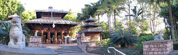 The Brisbane Nepal Peace Pagoda at South Bank Parklands. Nepal Peace Pagoda, Brisbane, Australia.jpg