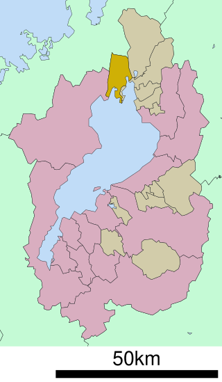 西浅井町位置図