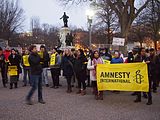 No Ban No Wall White House Vigil with Amnesty International