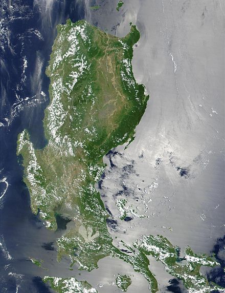 Luzon in a satellite image