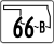 Marcador da rodovia estadual 66B