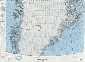 Defense Mapping Agency map of Greenland sheet.