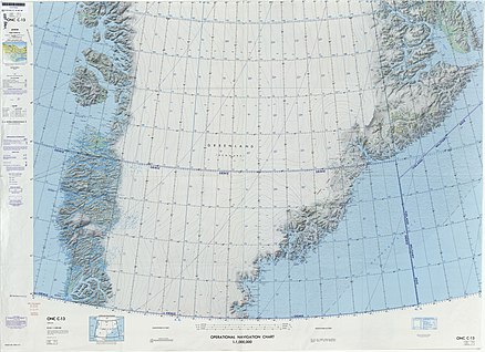 Defense Mapping Agency map of Greenland sheet. Operational Navigation Chart C-13, 3rd edition.jpg