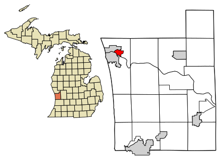 McCay grew up in Spring Lake, Michigan (red in left blowup of Ottawa County)