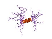 1zwe​: Kristalna struktura ljudskog paratiroidnog hormonskog fragmenta 4-37, NMR, 10 struktura