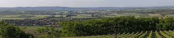 Panorama of the northern "Weinviertel", seen from the Sandberg. Close to the border of Czech Republic, south Moravia.