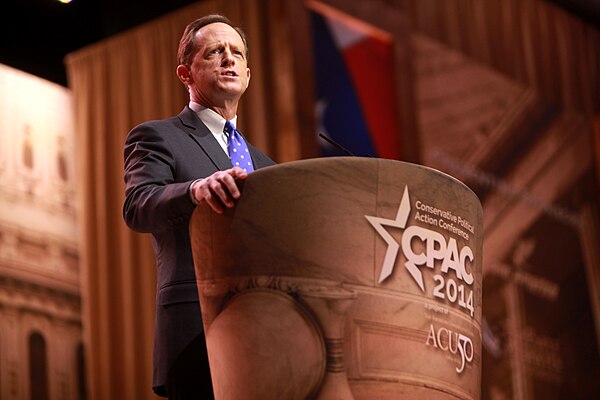 Toomey speaking at CPAC in March 2014.