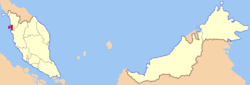 Locatie van Penang
