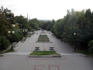 Plaza Peremohy (rus. Pobedy), Melitopol, óblast de Zaporizhia, Ucrania 6.JPG