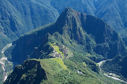 Machu Picchu as seen from Machu Picchu Mountain