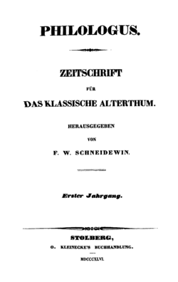 Philologus 1846 Titel.png